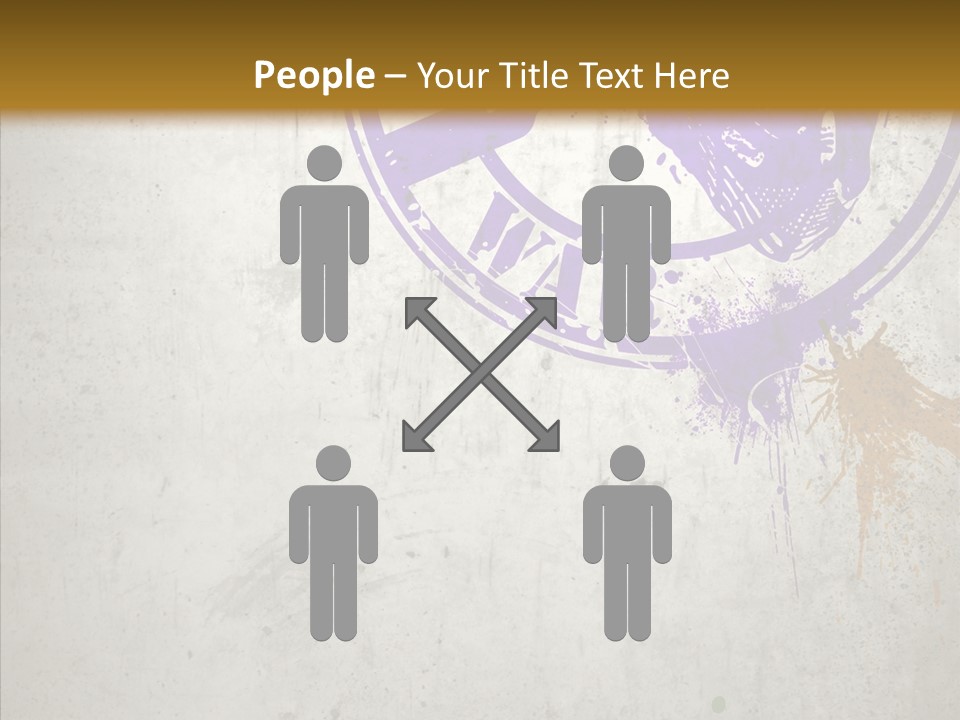 Spring Poster Grunge PowerPoint Template