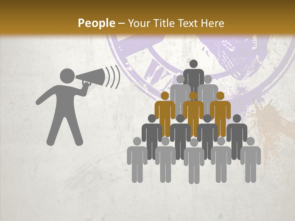 Spring Poster Grunge PowerPoint Template