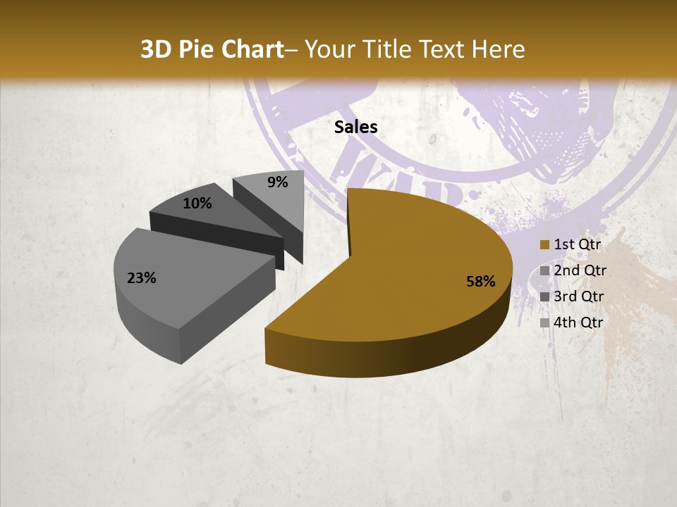 Spring Poster Grunge PowerPoint Template