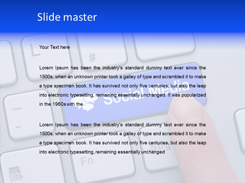 Communicate Computer Concept PowerPoint Template