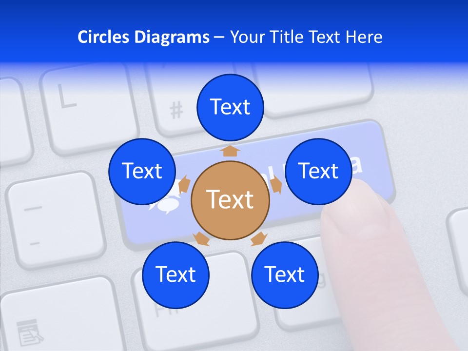 Communicate Computer Concept PowerPoint Template