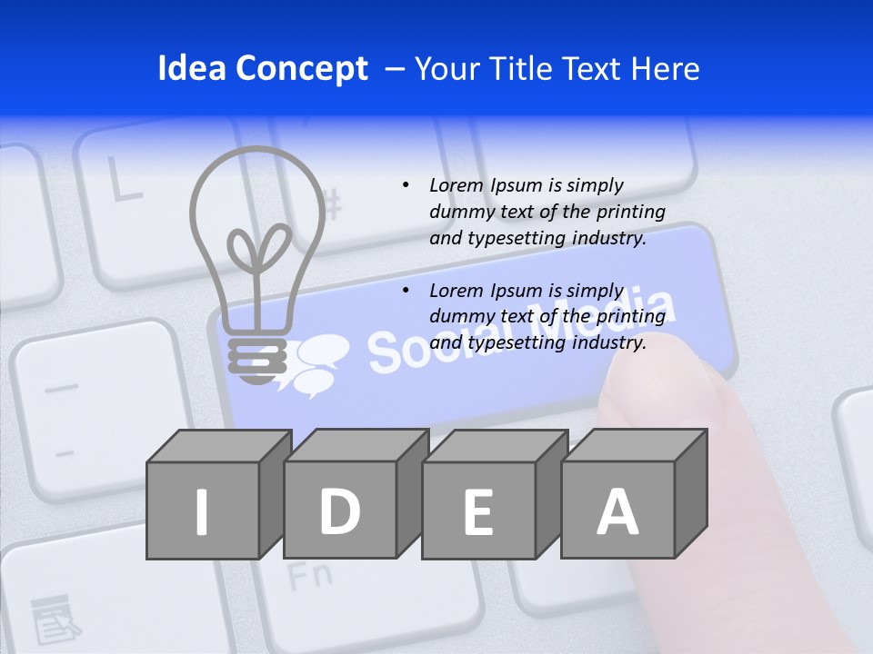 Communicate Computer Concept PowerPoint Template