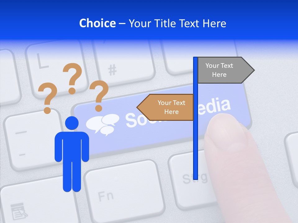 Communicate Computer Concept PowerPoint Template