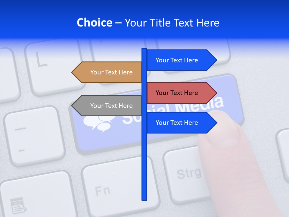Communicate Computer Concept PowerPoint Template