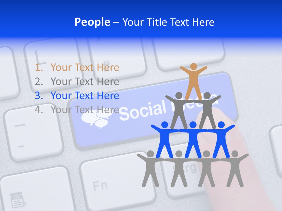 Communicate Computer Concept PowerPoint Template