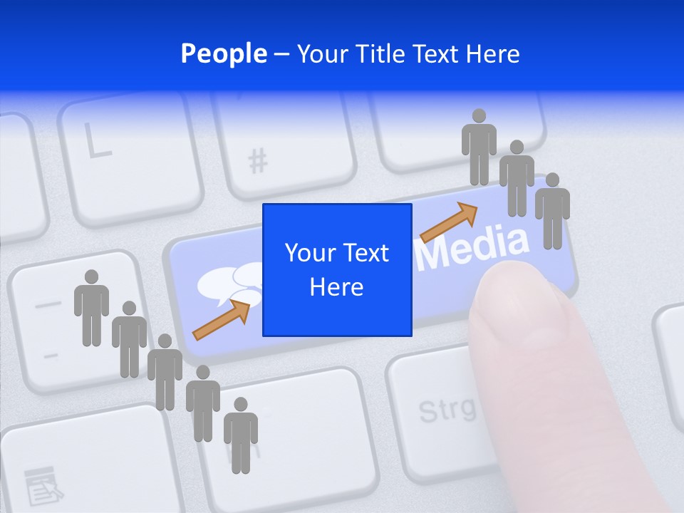 Communicate Computer Concept PowerPoint Template