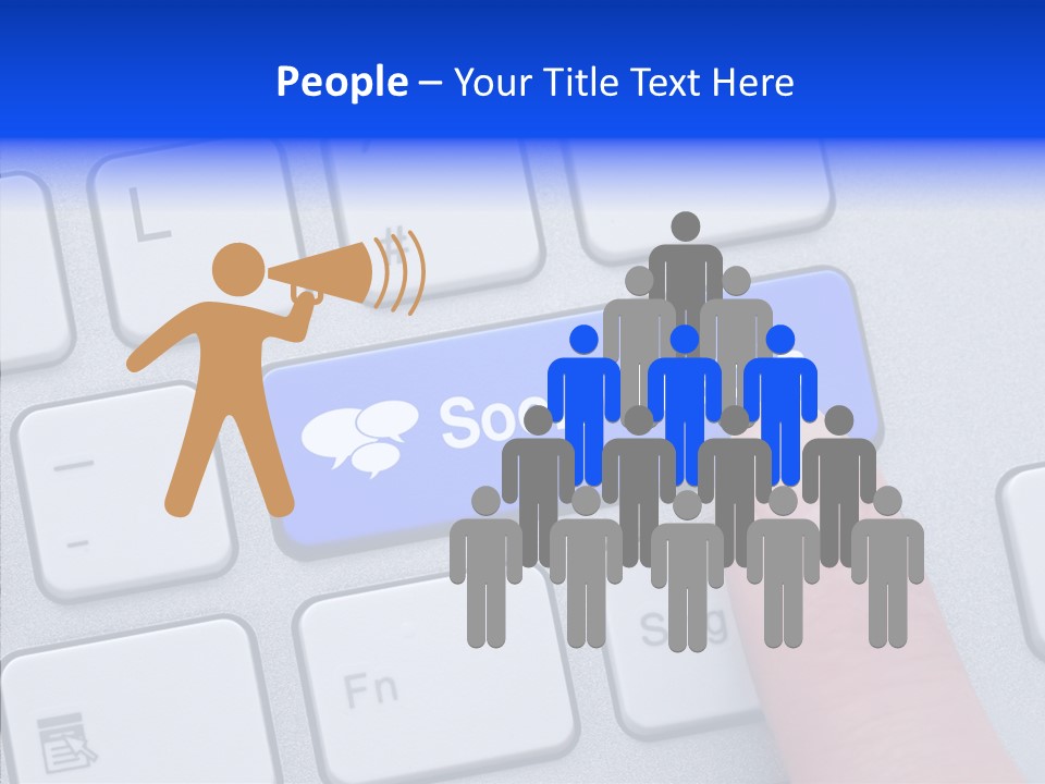 Communicate Computer Concept PowerPoint Template