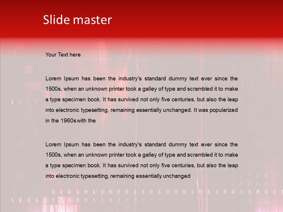 Fractal Effect Brush PowerPoint Template