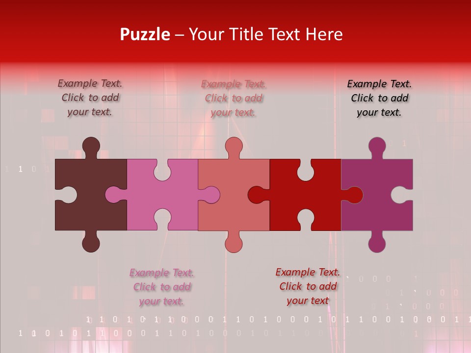 Fractal Effect Brush PowerPoint Template