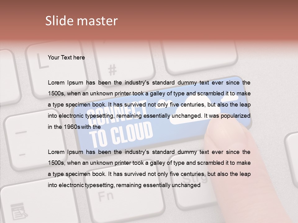 Communication Word Console PowerPoint Template