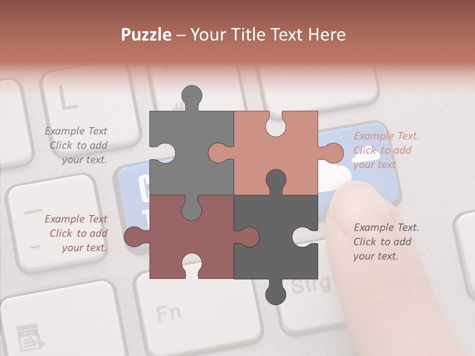 Communication Word Console PowerPoint Template