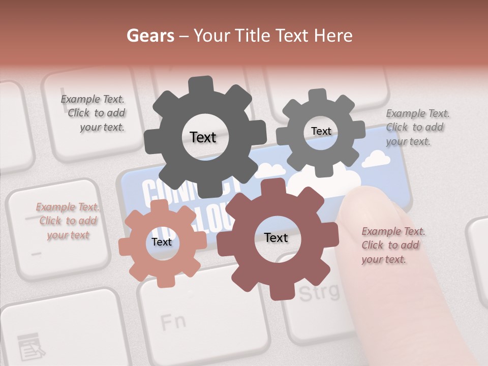 Communication Word Console PowerPoint Template