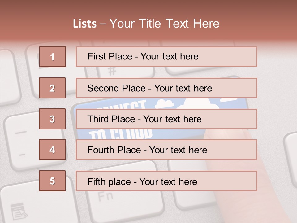 Communication Word Console PowerPoint Template