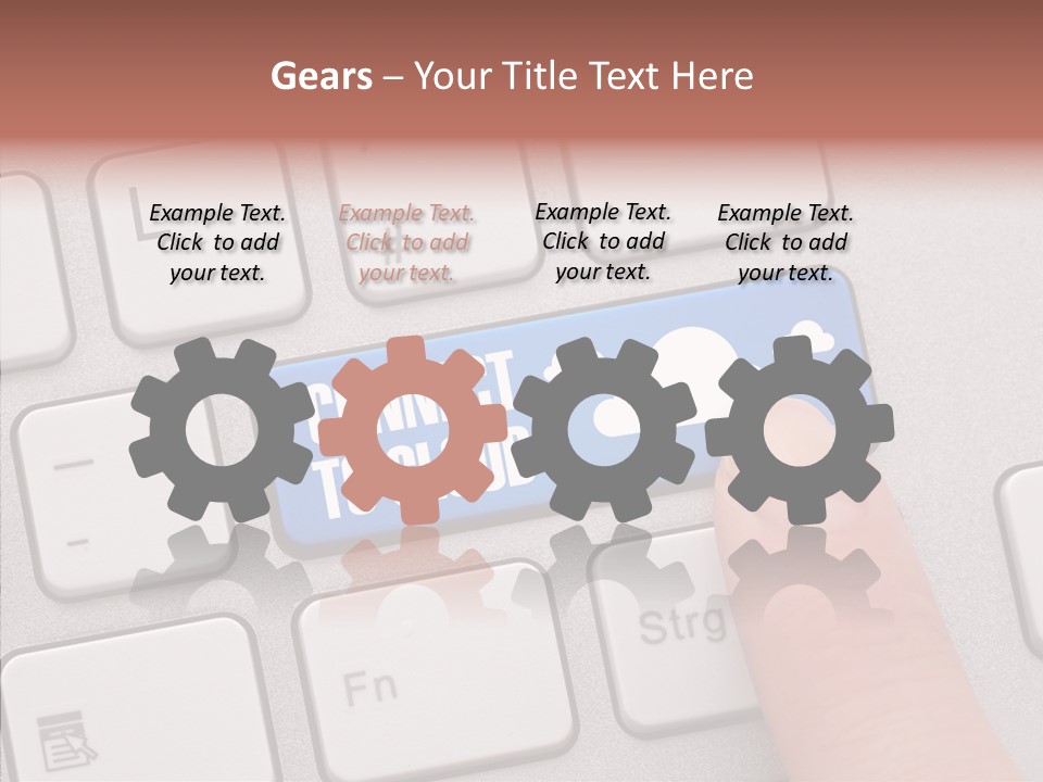 Communication Word Console PowerPoint Template