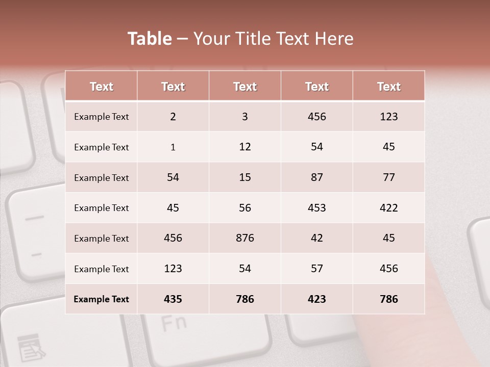 Communication Word Console PowerPoint Template