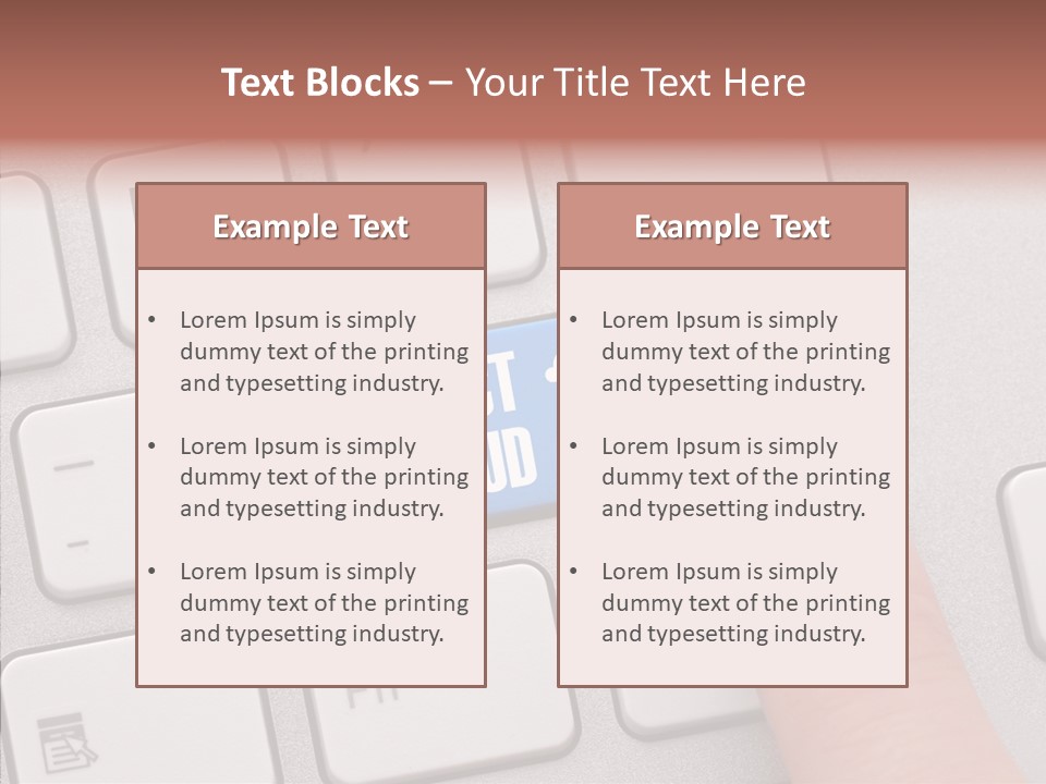 Communication Word Console PowerPoint Template