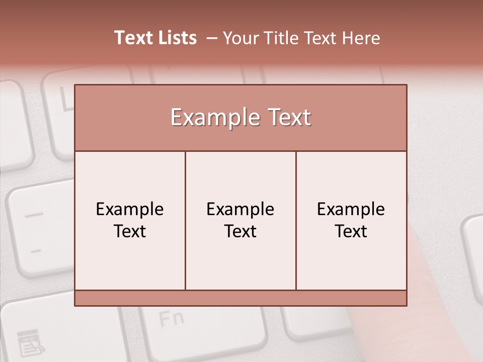 Communication Word Console PowerPoint Template