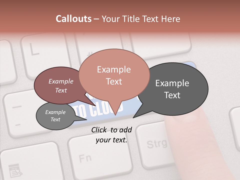 Communication Word Console PowerPoint Template