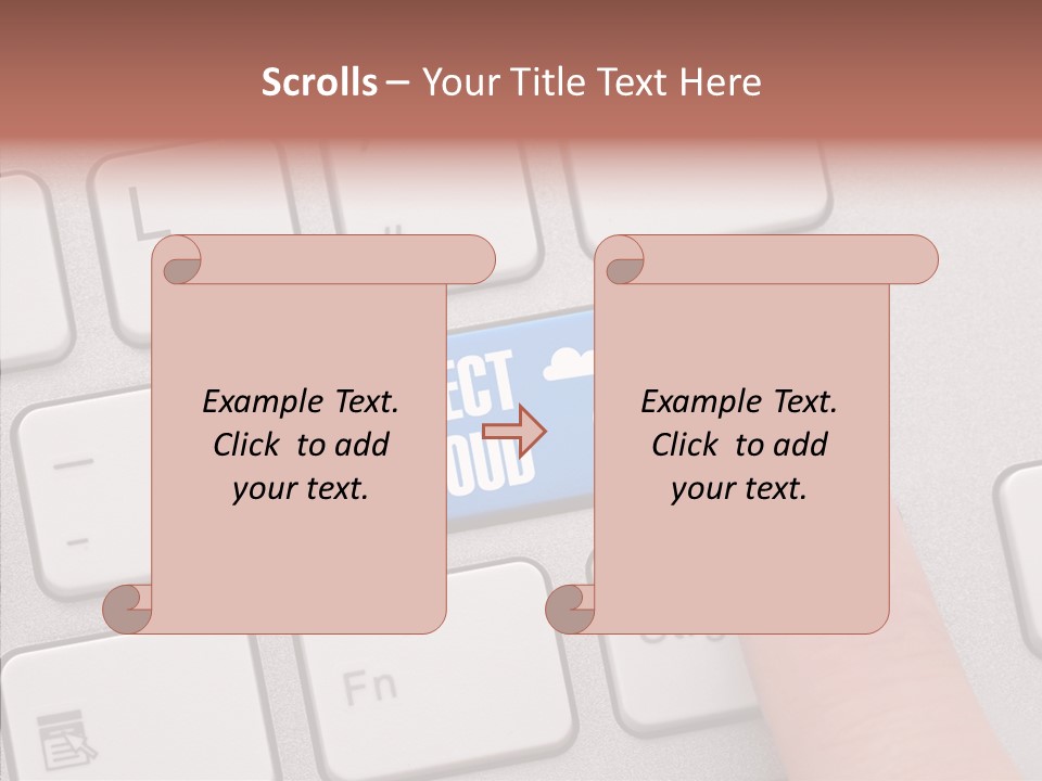 Communication Word Console PowerPoint Template