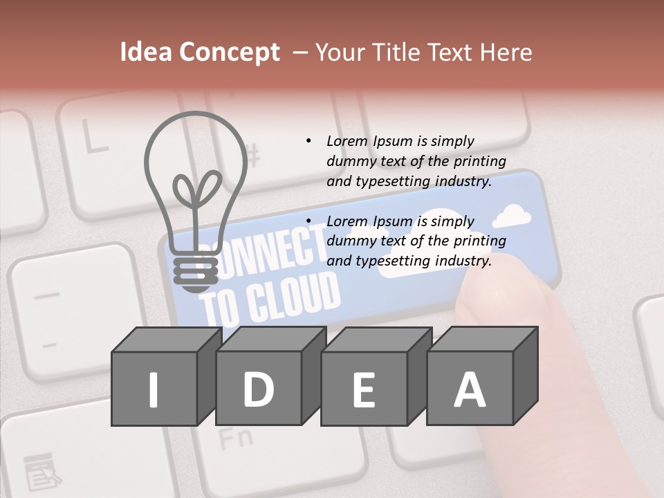 Communication Word Console PowerPoint Template