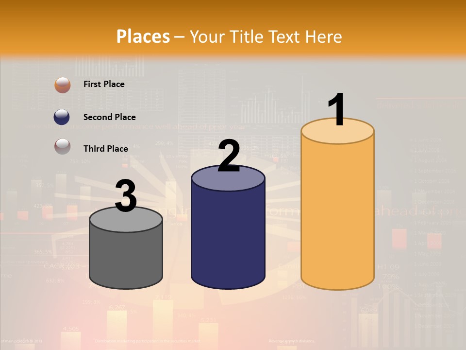 Product Number Blue PowerPoint Template