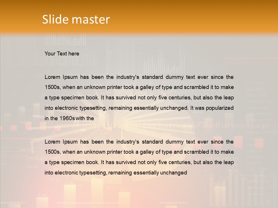 Product Number Blue PowerPoint Template