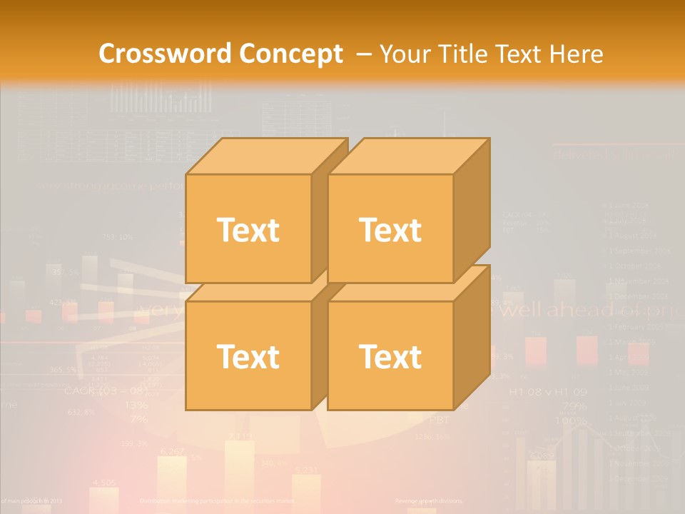 Product Number Blue PowerPoint Template