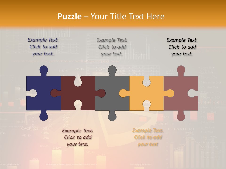 Product Number Blue PowerPoint Template