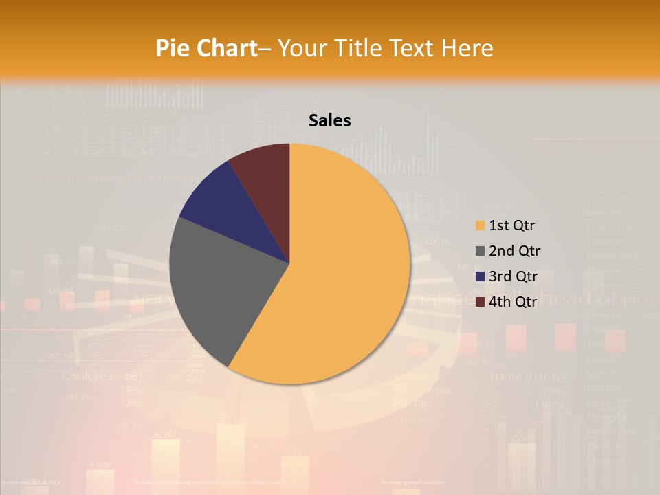 Product Number Blue PowerPoint Template