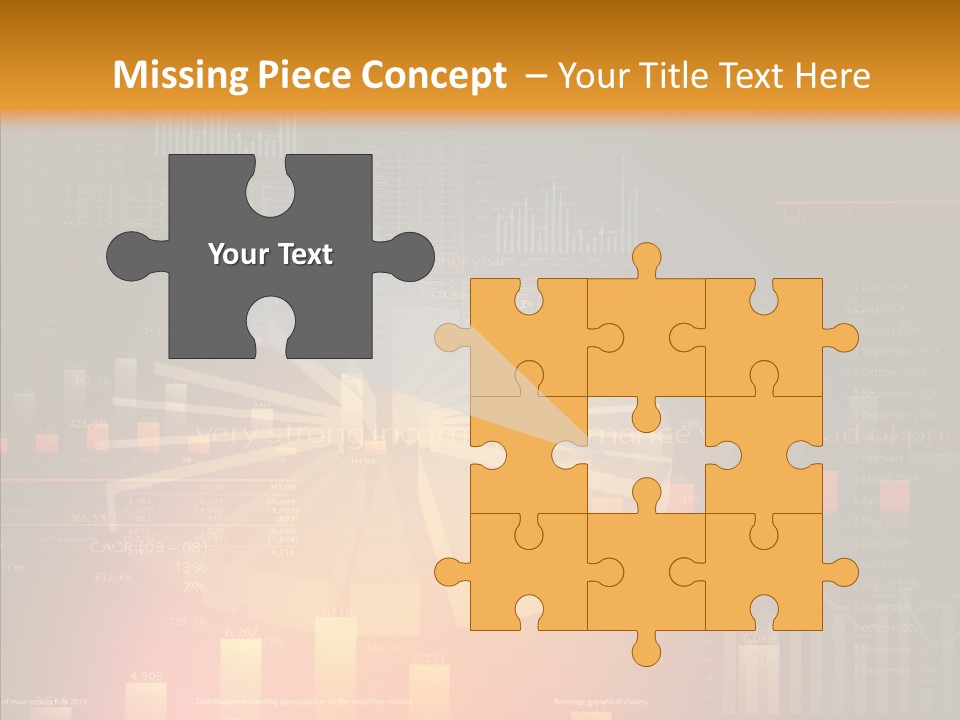 Product Number Blue PowerPoint Template