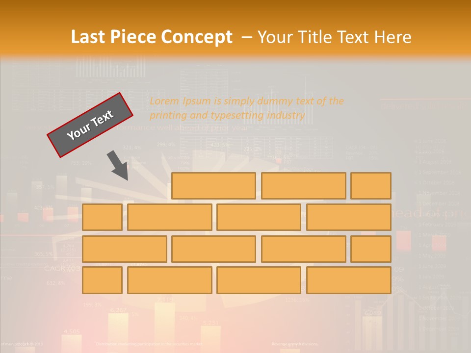 Product Number Blue PowerPoint Template