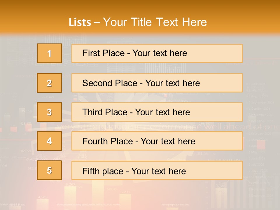 Product Number Blue PowerPoint Template