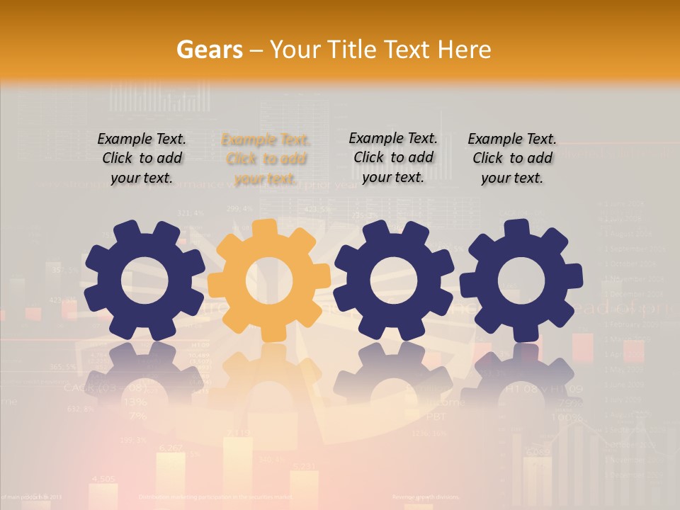 Product Number Blue PowerPoint Template