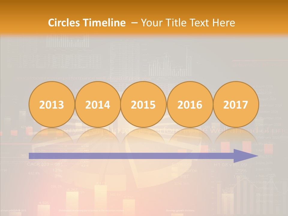 Product Number Blue PowerPoint Template