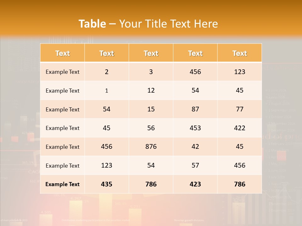 Product Number Blue PowerPoint Template