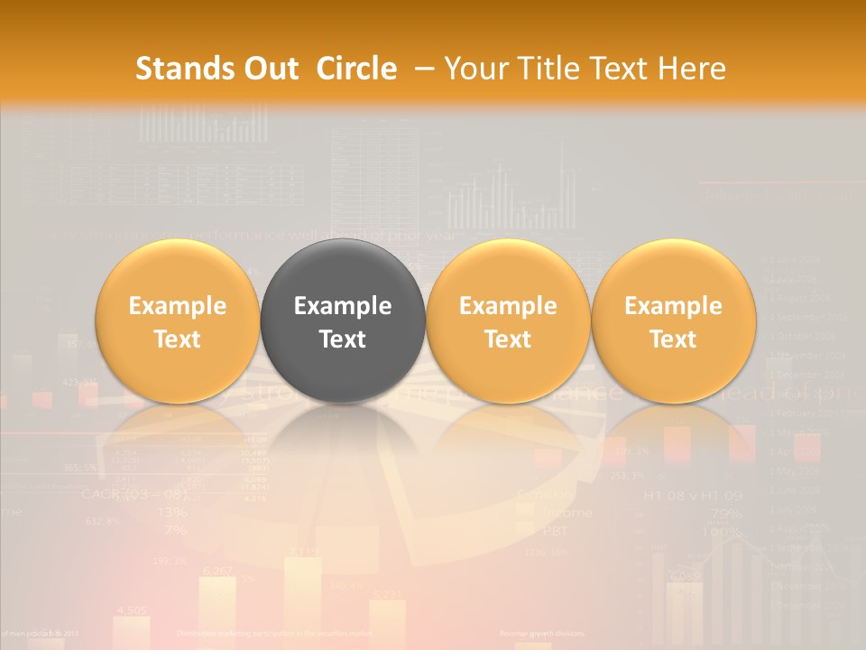 Product Number Blue PowerPoint Template