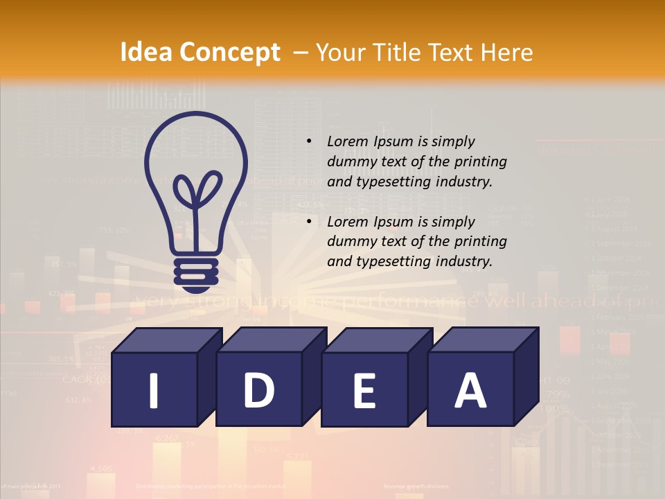 Product Number Blue PowerPoint Template