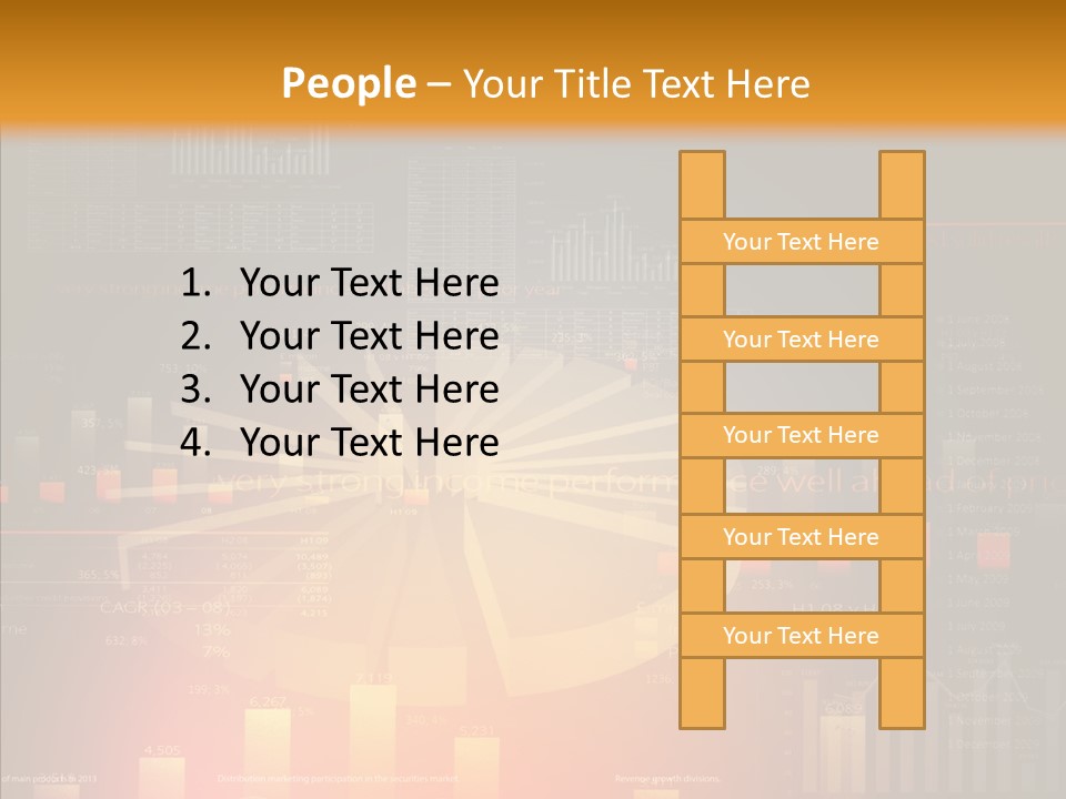 Product Number Blue PowerPoint Template