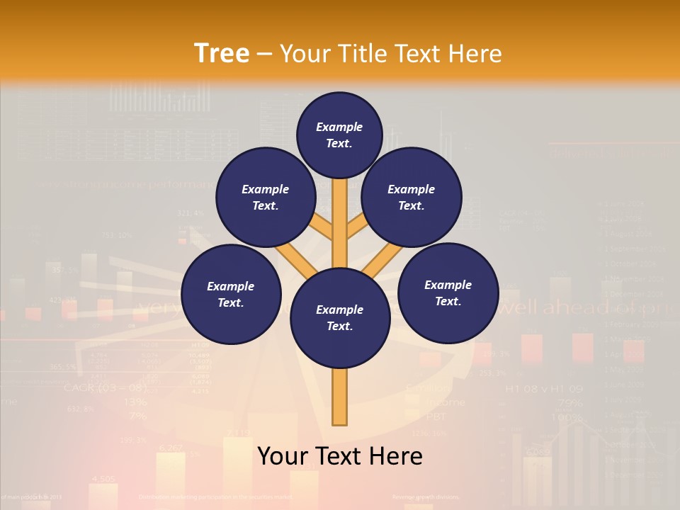 Product Number Blue PowerPoint Template