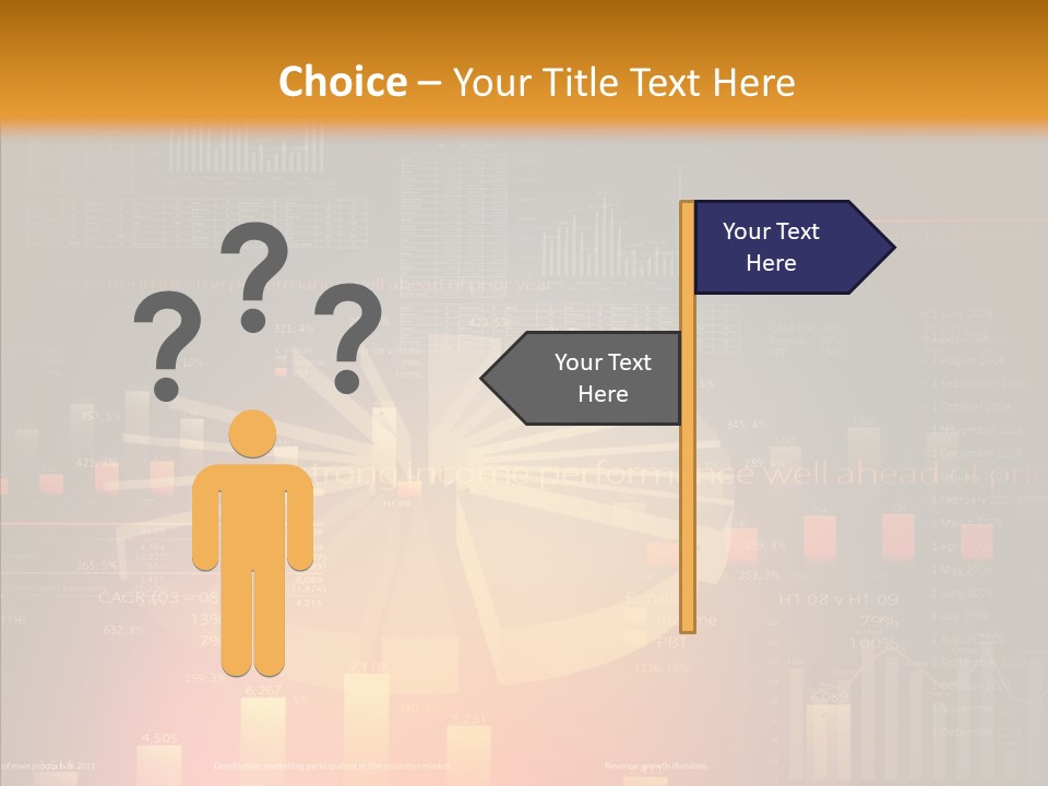 Product Number Blue PowerPoint Template