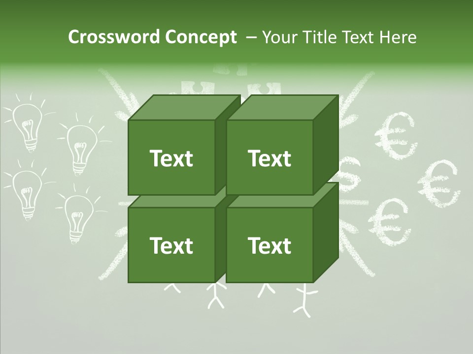 Target Words Success PowerPoint Template
