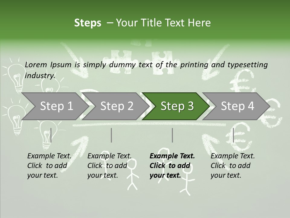 Target Words Success PowerPoint Template