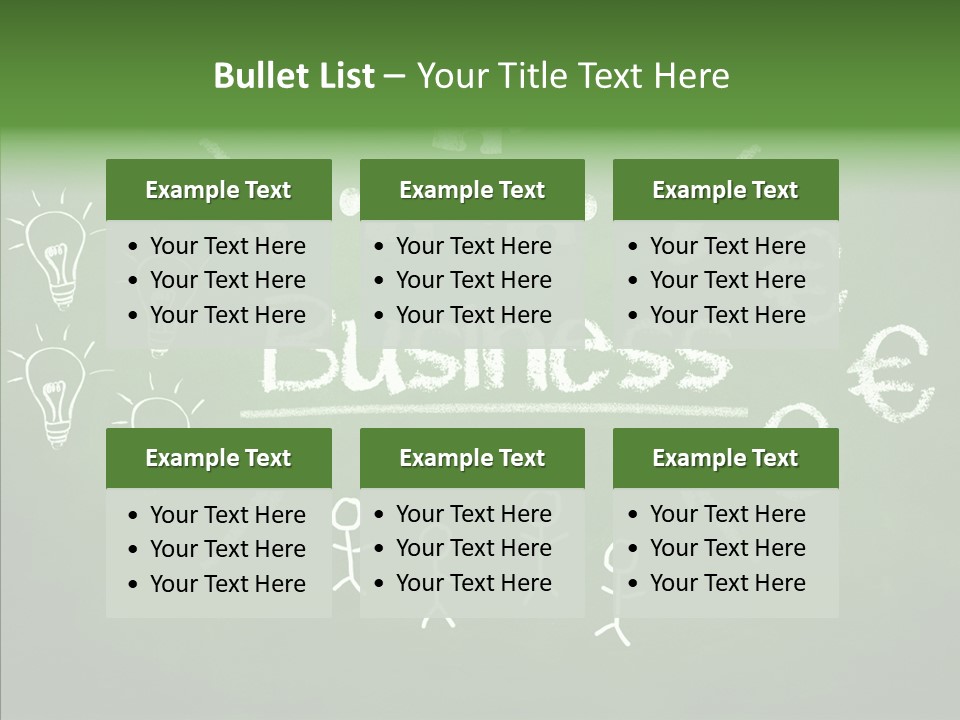 Target Words Success PowerPoint Template