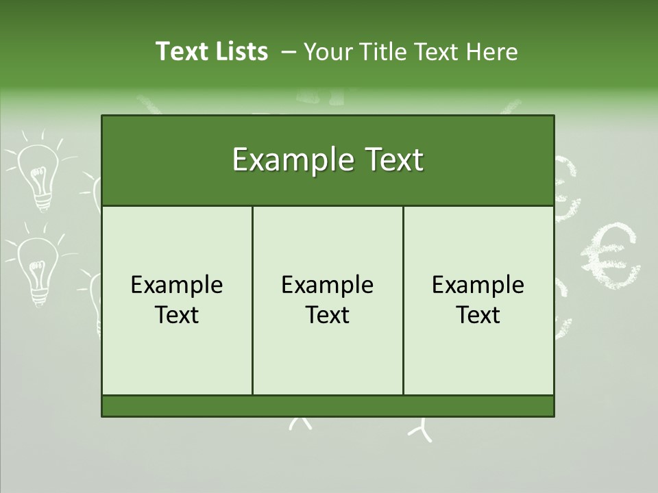 Target Words Success PowerPoint Template