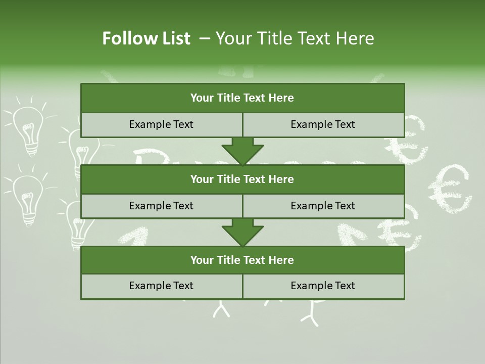 Target Words Success PowerPoint Template