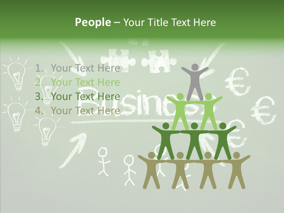 Target Words Success PowerPoint Template