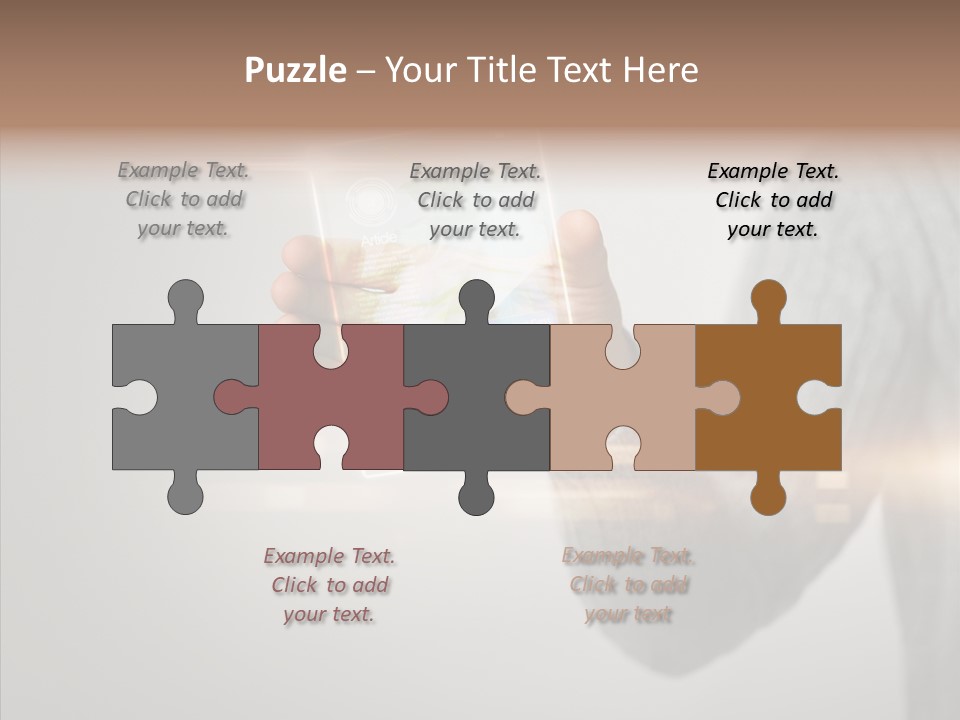 Arm Person Smartphone PowerPoint Template