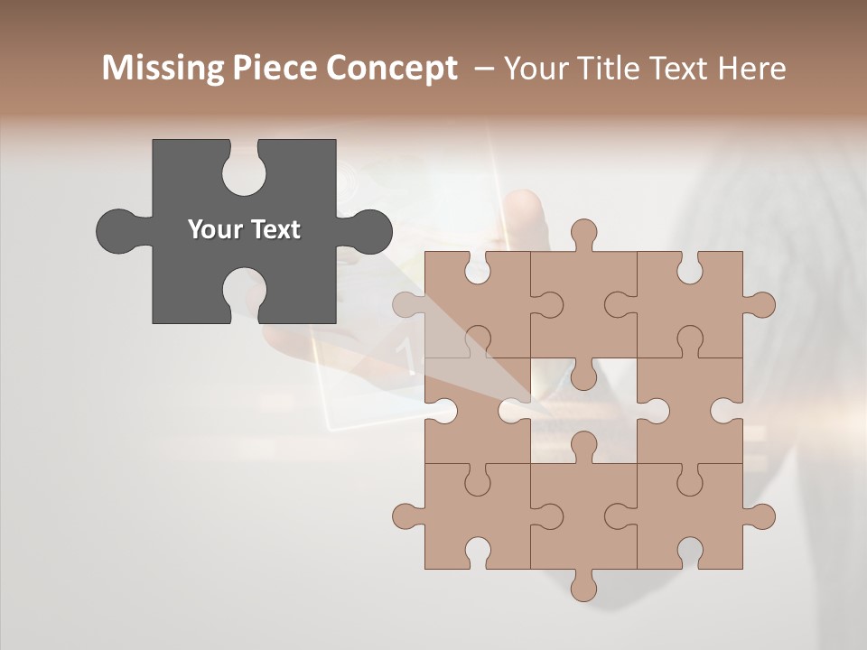 Arm Person Smartphone PowerPoint Template