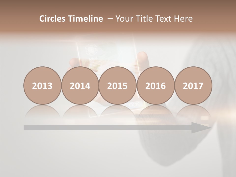 Arm Person Smartphone PowerPoint Template