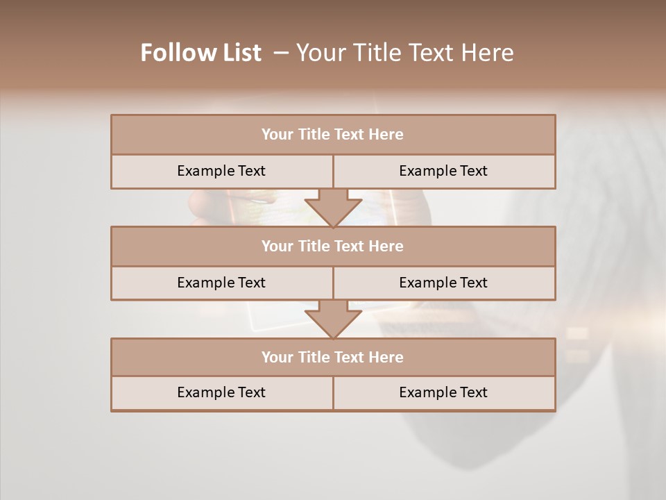 Arm Person Smartphone PowerPoint Template